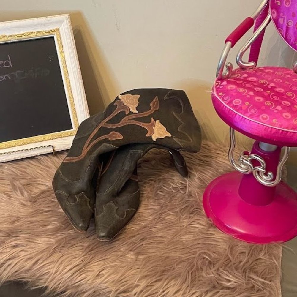 Women's Kowalski Suede Calf Boots with Kitten Heel
